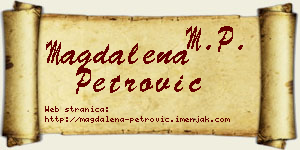 Magdalena Petrović vizit kartica
